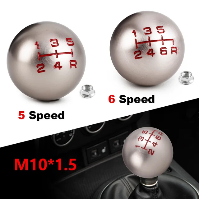 Aluminiowa gałka dźwigni zmiany biegów JDM w kształcie kuli 5/6 prędkości M10 * 1,5 do Honda Fit Civic City FD2 FN2 EP3 TYPE R DC2 DC5 AP1 AP2 S2000 F20C