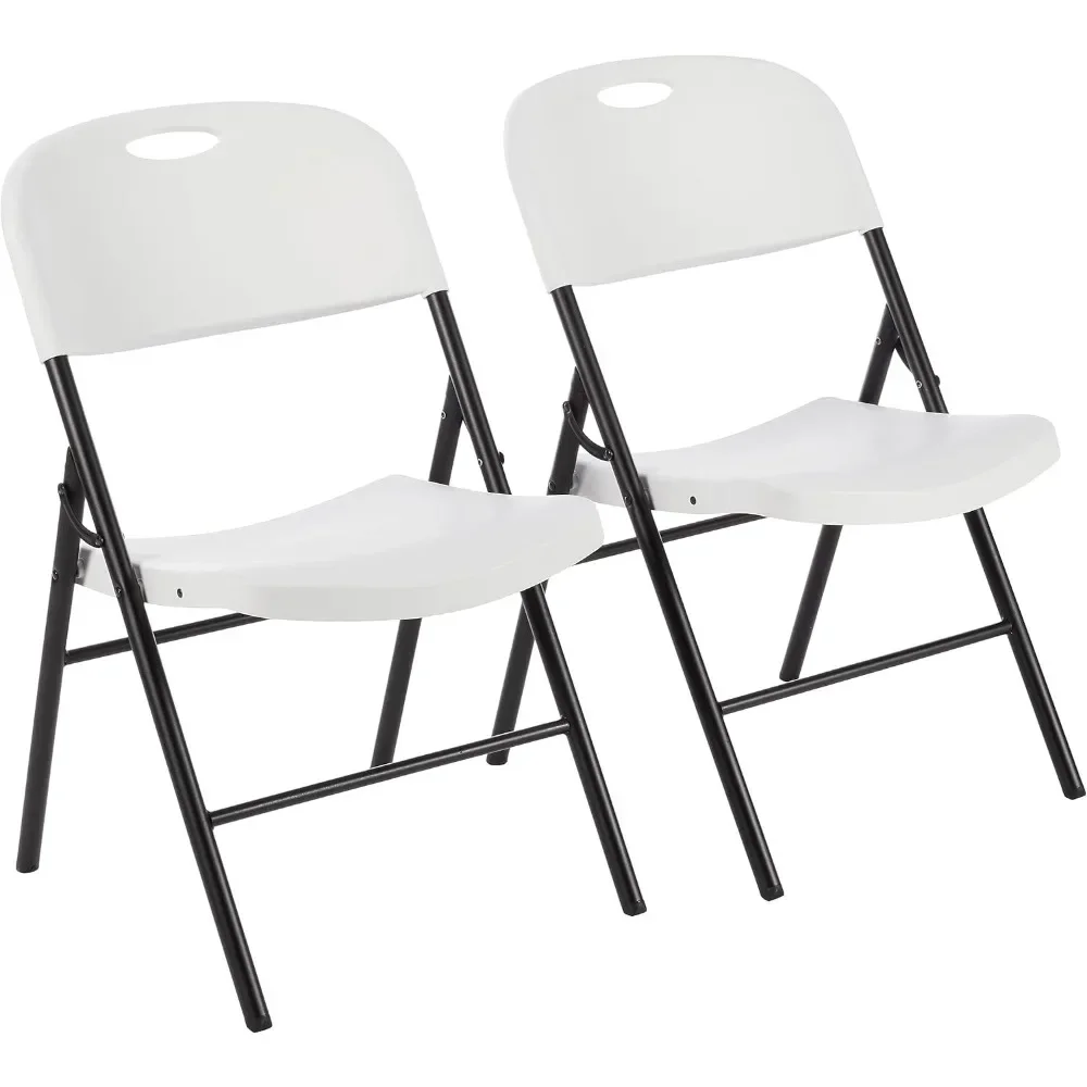 

Folding Plastic Chair, 350-Pound Capacity, White, 2-Pack chairs living room accent chairs for living room chairs for bedrooms