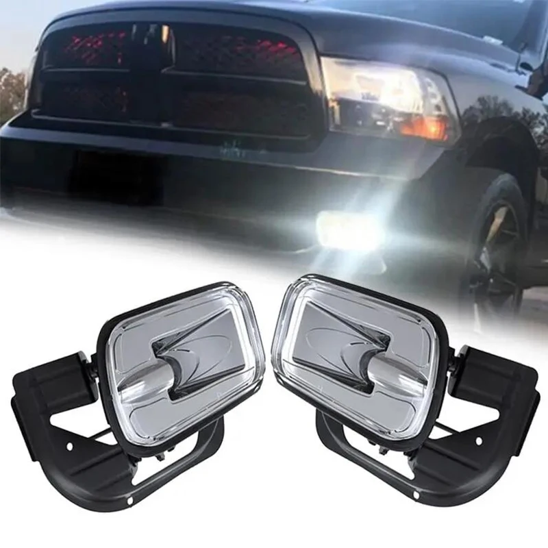 1/2PCS Car Front Bumper Fog Light Halogen Fog Lamp For Dodge Ram 1500 2500 3500 2009 2010 2011 2012 55372735AB 55372734AB