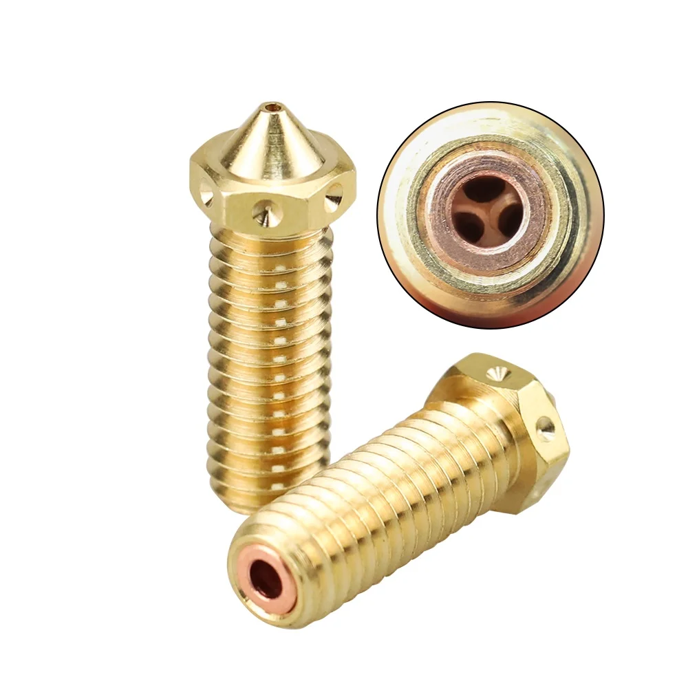 CHT Volcano Nozzle Clone Brass Nozzle CHT High Flow Three-eyes For Anycubic/Artillery/FLSUN/TEVO/ 3D printer E3D Volcano