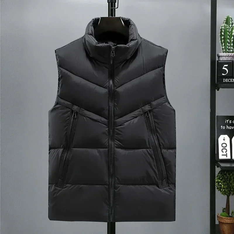 

Winter Men's Golf Jacket Down Golf Vest Coat Autumn Ultra Light Sleeveless Down Vest Coat Warm Lightweight Golf Down Coat