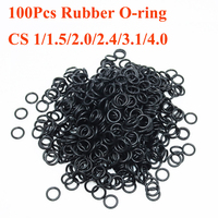 O Ring NBR Oring CS 1/1.5/2.0/2.4/3.1/4mm Nitrile Rubber Round Sealing Gasket Corrosion Oil Resistant Car Plumbing Faucet O-ring