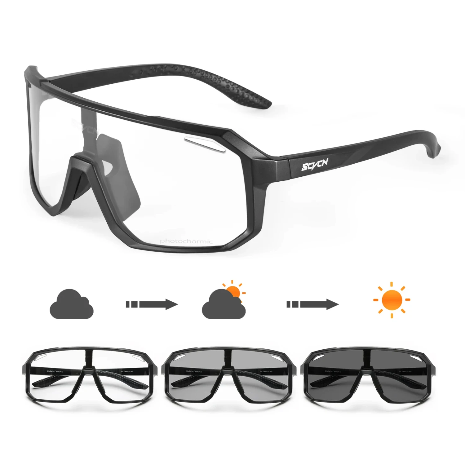 

Brand Photochromic Cycling Sunglasses UV400 Women Sports Running Eyewear Men Road Mountain Bicycle Glasses Bike Goggles Vipers