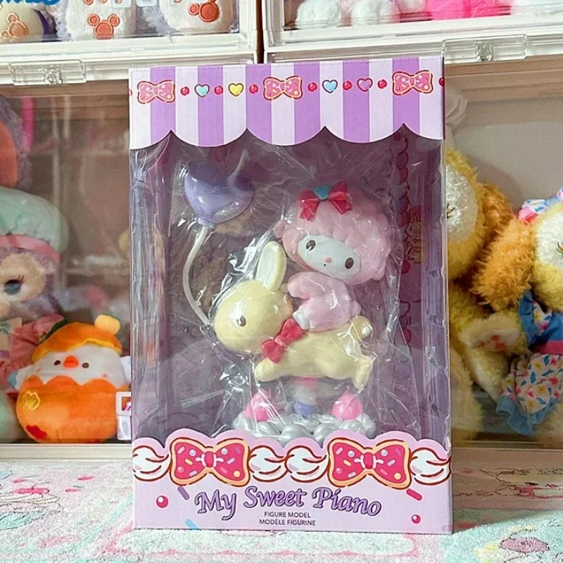 Original Miniso Sanrio My Melody My Sweet Piano Figure Sweet Party Series Pvc Model Toy Collection Decoration Kids Birthday Gift