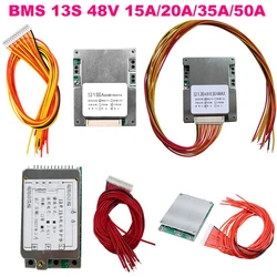 BMS 13S 48V 15A 20A 35A 50A 18650 Li-ion Lithium Battery Pack Protection PCB Board with/without balance For E-bike Charging