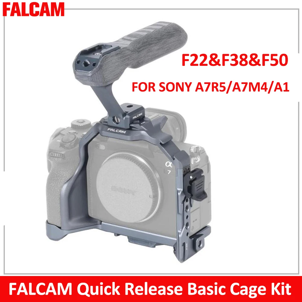 

FALCAM F22&F38&F50 Quick Release Camera Cage Kit for Sony A7R5/A7M4/A1 Full Cage Protective Frame Camera Expansion TZC00B3A06