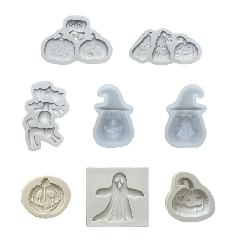 قالب الهالوين من المطاط الصناعي بدرجة الغذاء من أجل صناعة فوندان الشوكولاتة والديكورات الغريبة