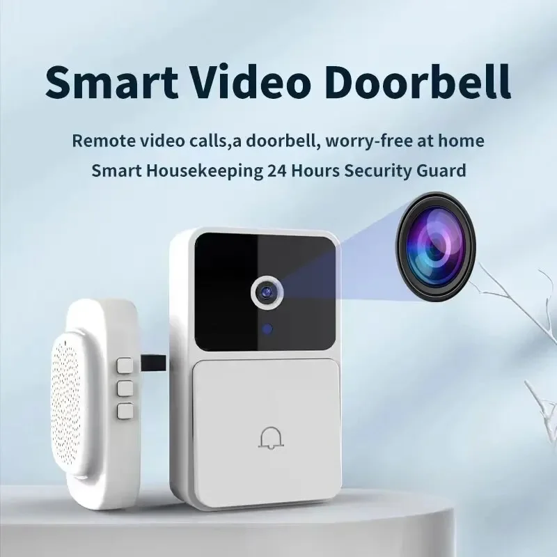 WIFI Video Doorbell Camera Wireless Night Vision Smart Home Security HD Door Bell Two Way Intercom Voice Change For Home