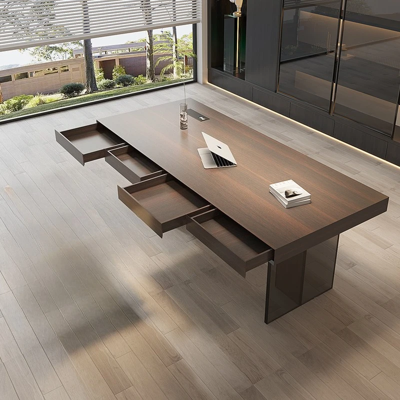 

General Manager Office Desks Living Room Reception Study Table Office Desk Bedroom Artificial Board Furniture Escritorio MH40BGZ