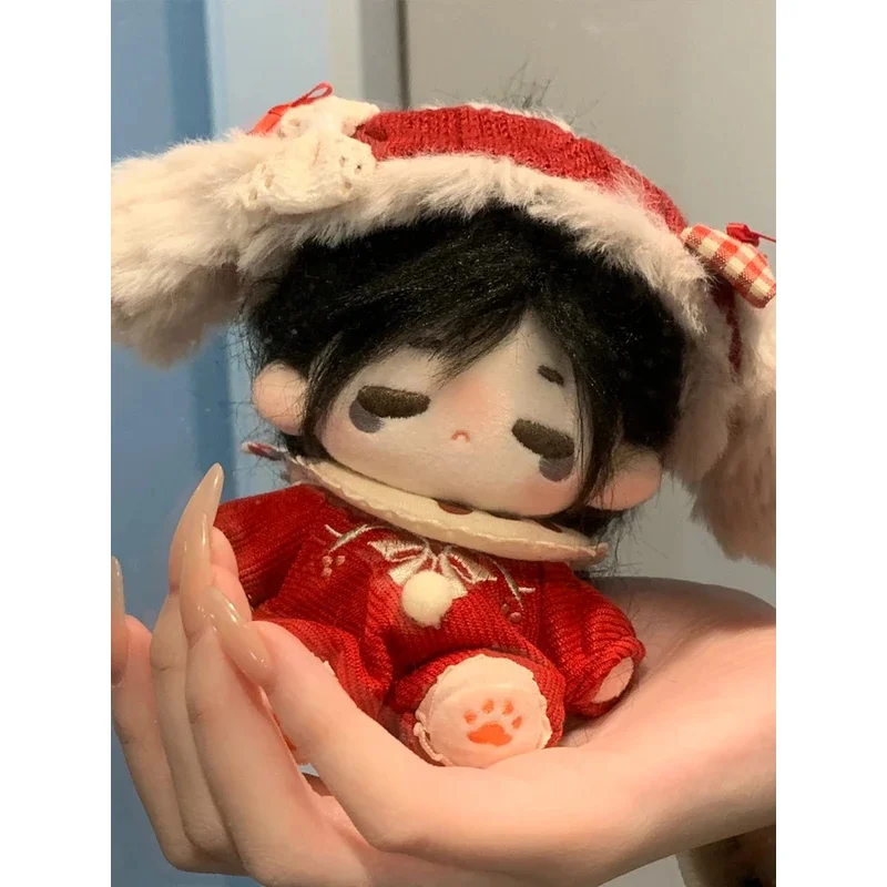 Original Kein Attribut Schöne Rote Samt Kaninchen Kostüm 10/20 cm Dress Up Kleidung Outfit Cosplay Weihnachten Geschenk