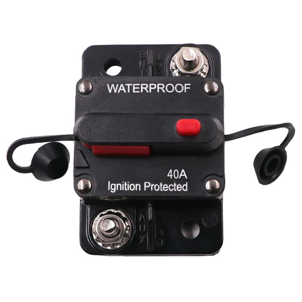 Auxiliary Power Management Sealed Waterproof DC Car Circuit Breakers Featuring High Amp Ratings and User Friendly Design