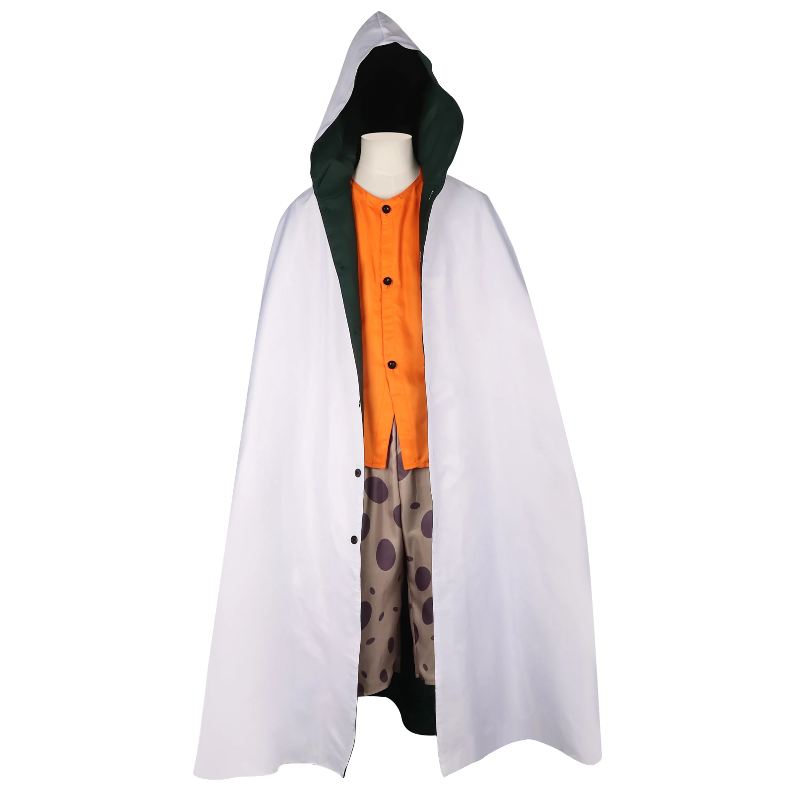 Anime Silvers Rayleigh Cosplay Costume Uniform Shirt Hooded Cloak Halloween Outfits Full Set