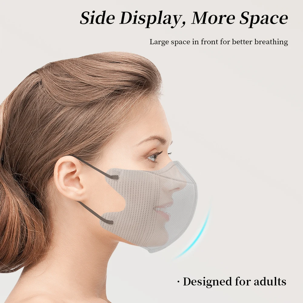 3D KN95 Mask ffp2 mascarillas Adult Disposable Face Mask 4 layer reusable masks kn95 certified mascarilla ffp2 homologada españa