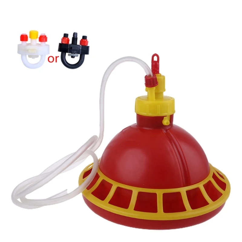 Chicken Feeders Plastic Automatic Poultry Drinking Fountain Water Dispenser for Chicks Birds Pigeons Quails Easy to Fill