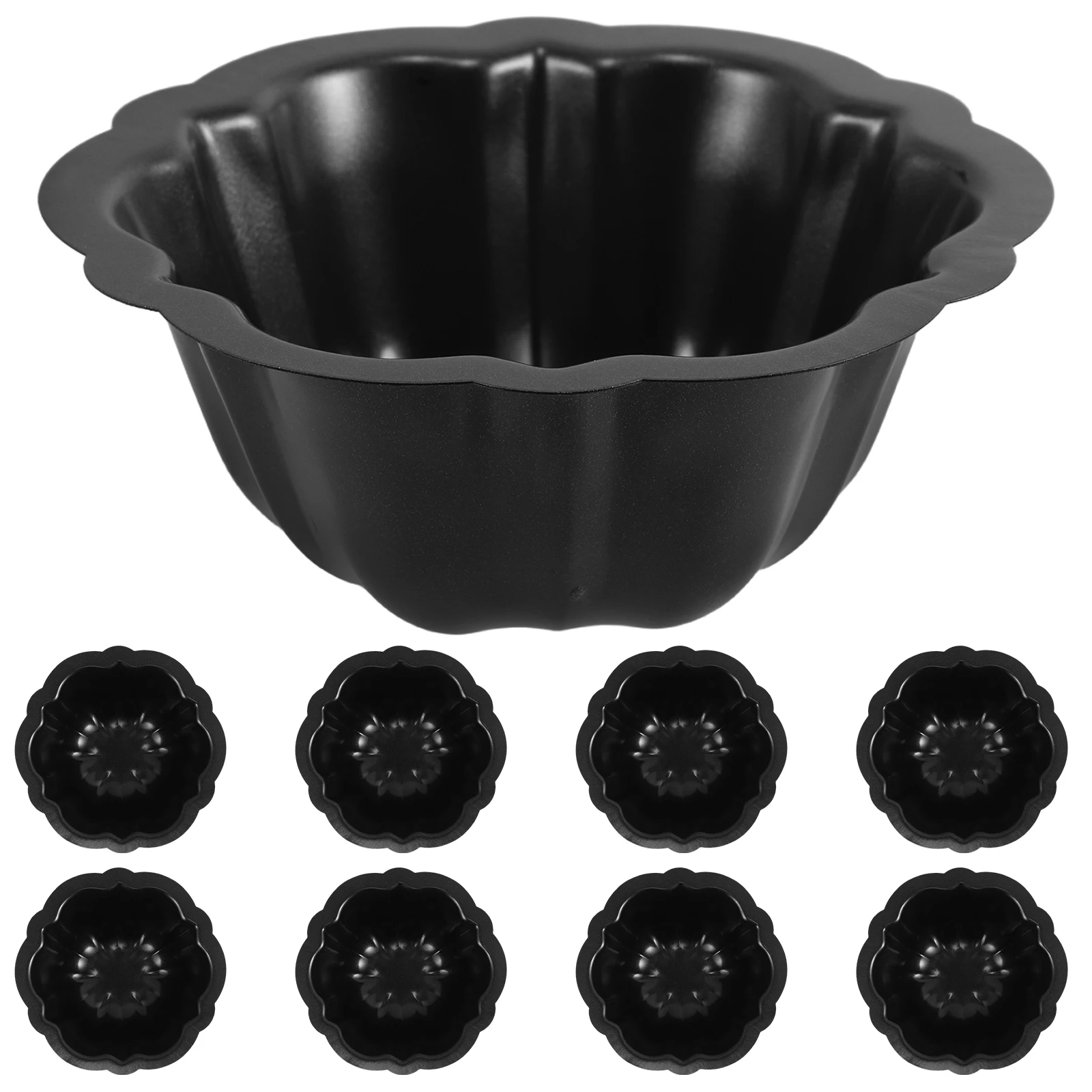 

10pcs Cake Mold Nonstick Heart Round Square Cartoon Patterns Baking Tools Lightweight Valentine Kitchen Pan