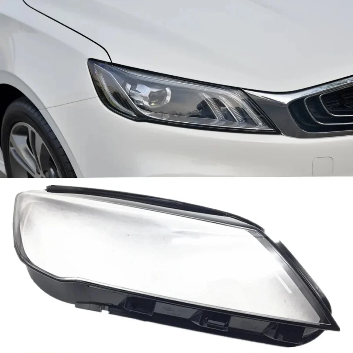 

For Geely Binray Headlight Cover Transparent Headlamp Shell Lamp Shade Lens Replace Original Lampshade Plexiglass 2018 2019