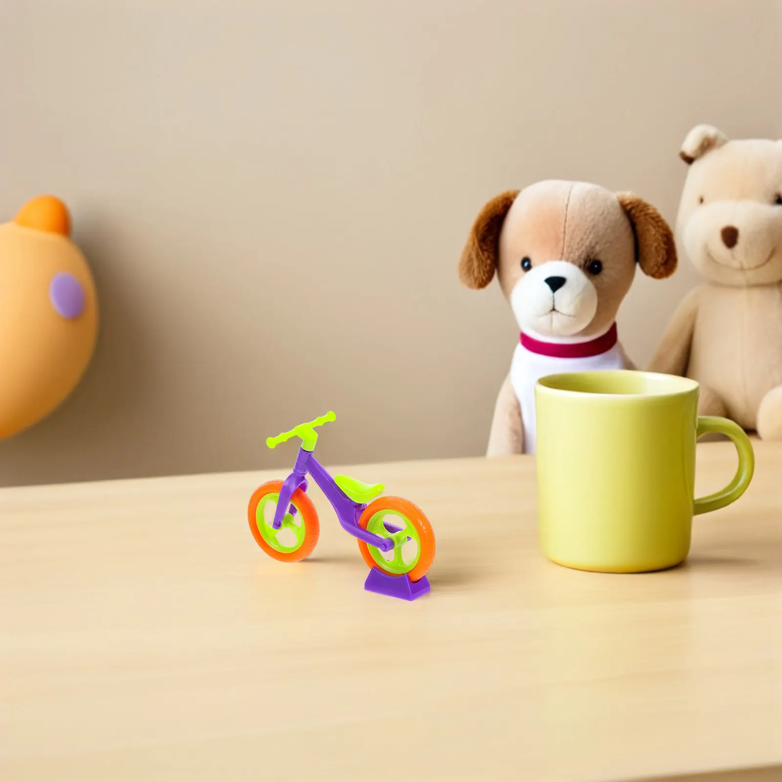 

10Pcs Children's Simulated DIY Assembly Kit Miniature Bicycle Finger Craft Imaginative Play Accessory