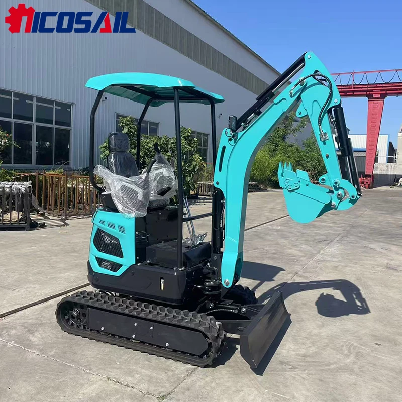 

Small excavator with various accessories for universal quick change and sale