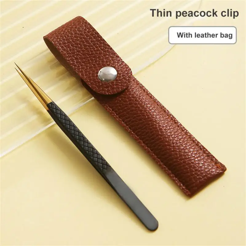 False Eyelash Tweezers Professional Stainless Steel Eyelashes Extension Clip Individual Curved Strip Lash Extension Makeup Tools