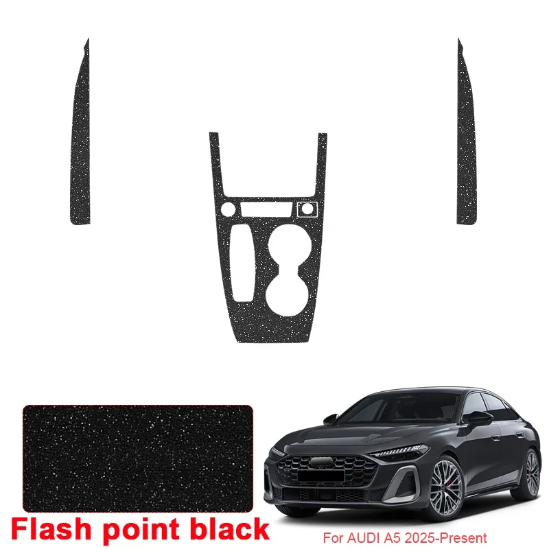 

Автомобильная карбоновая внутренняя наклейка, авто оконная подъемная панель, наклейка, защитная пленка для двери, аксессуар для AUDI A5 2025-настоящее время, LHD