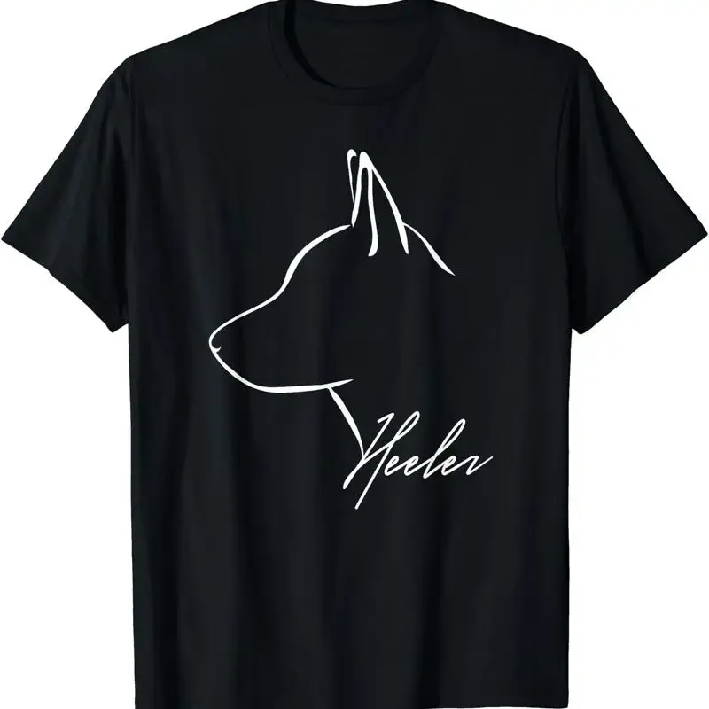 Camiseta con perfil de perro ganadero Blue Heeler, regalo para amantes, talla S 5Xl