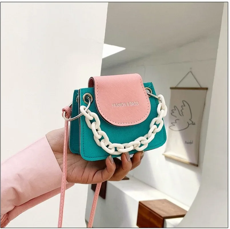 2022 New PU Leather Small Crossbody Bags For Women Chain Female Shoulder Handbags Mini Purses Travel Cross Body Bag