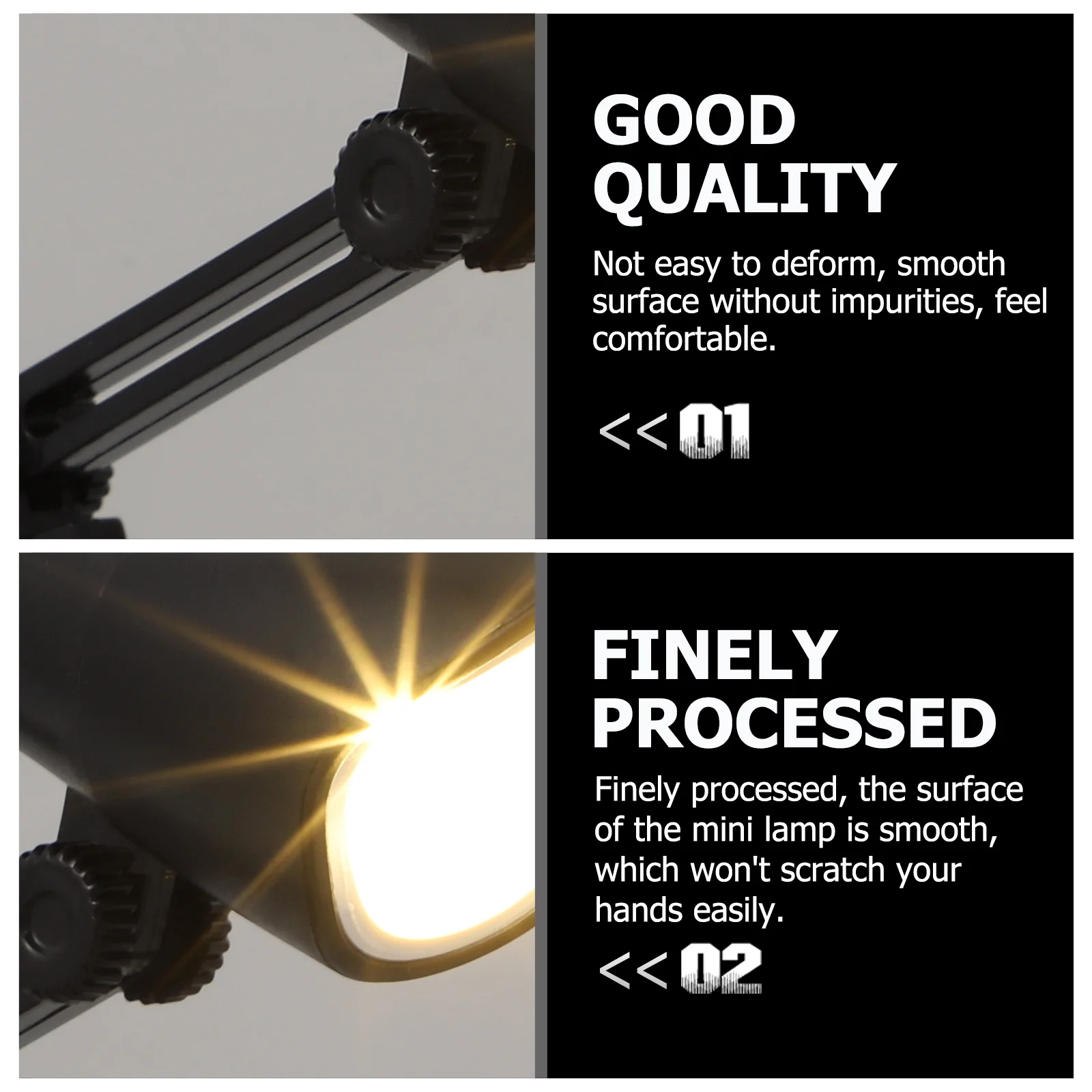 

1pc Mini Desk Smooth Surface Foldable Mini Night Reading Light Small LED Lamp Night Reading Lamp Bedroom Living Room Decor