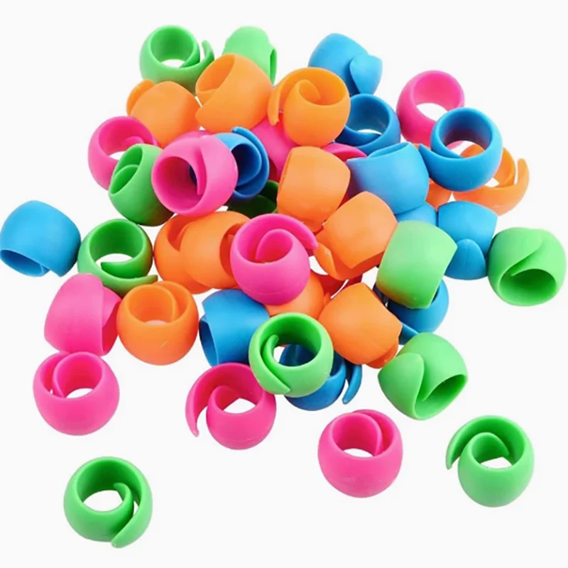 

5/10/20PCS Colorful Spool Huggers Clamps Silicone Holders Prevent Thread Spools From Unwinding Peels Home Sewing Accessories