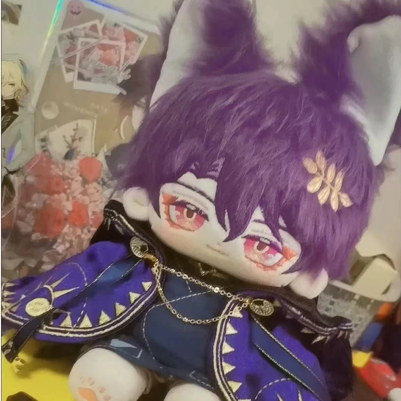 

Stuffed 20cm Game Anime Honkai: Star Rail Dr. Ratio (Little Ao Fox) Normal Body Plush Doll Toy Soft Dress Up Cotton Kid Gift