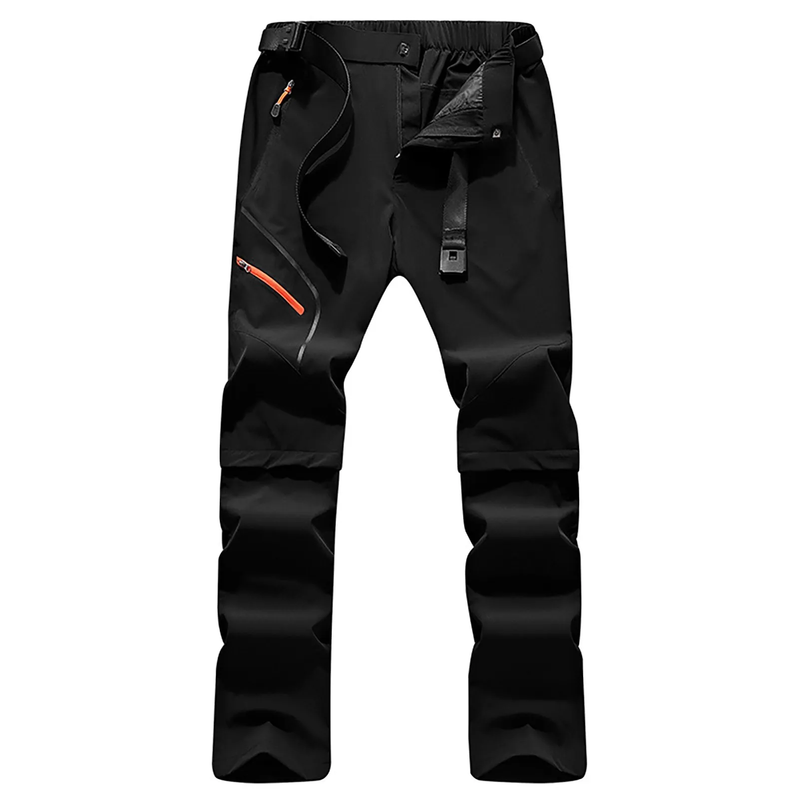 Men's Zipper Hiking Pants Breathable Soft Outdoor Functional Pants Detachable Hiking Pants Quick Drying (including House Sock