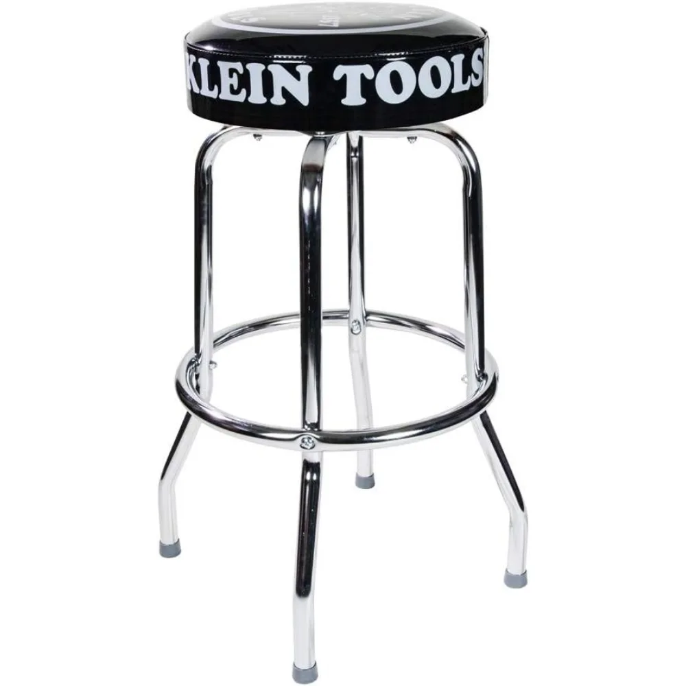 14～30インチの黒い回転式カウンターハイトスツール、快適な座面付き