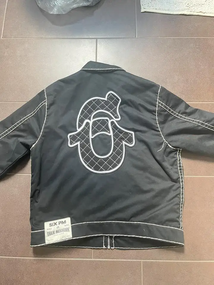 

Buddha Six Embroidery Graphic Denim Jacket Men Harajuku Vintage 2000s Casual Jackets Oversized Streetwear Y2k Men Clothing