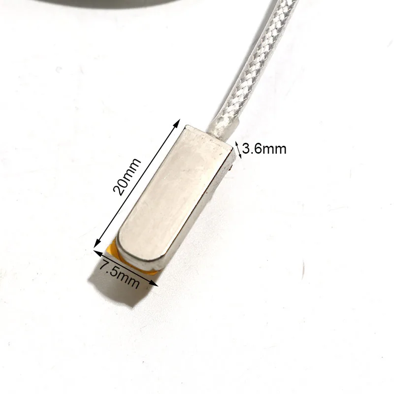 1 قطعة نوع K/PT100 لصق نوع قياس السطح التصحيح استشعار درجة الحرارة SUS304 التحقيق مقاومة للماء مع شريط احباط النحاس