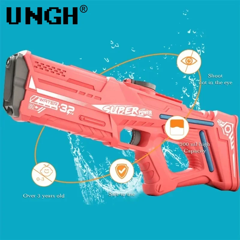 UNGH Automatic Electric Water Gun Toys Bursts High-pressure Water Fighting Beach battle game Spray Children Outdoor Toy Gun