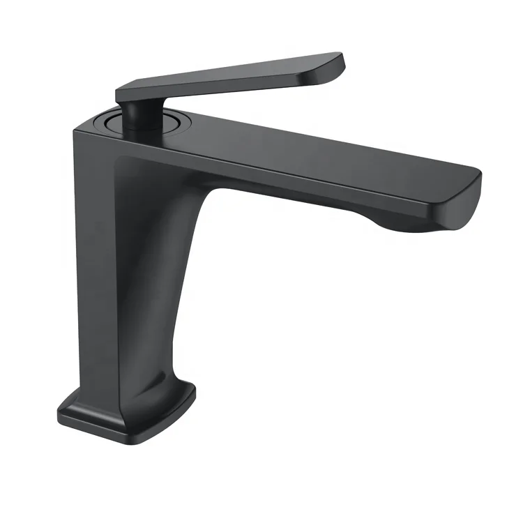 Modern Brush Gold Single-Hole Bathroom Mixer Accessories Faucet Deck Mounted Brass Sink Water Tap Wash Basin Tap