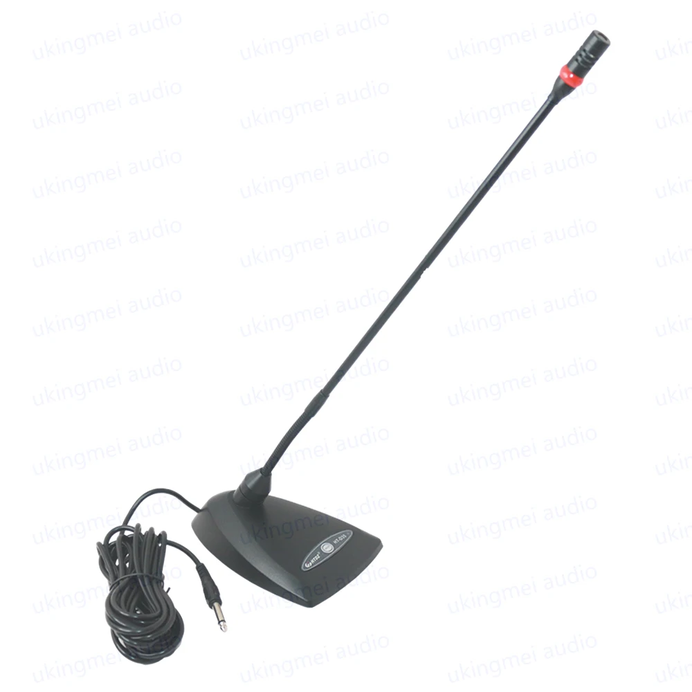 Gooseneck Meetting Microphone Desktop Conference Microphone Hypercardioid Condenser Microphone for Speech Broadcast Notification