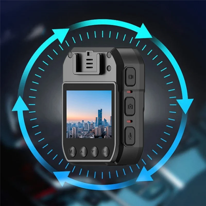 Регистратор правоохранительных органов 4K HD IP68, защита от падения 140 °   Широкоугольный прибор для наружной записи