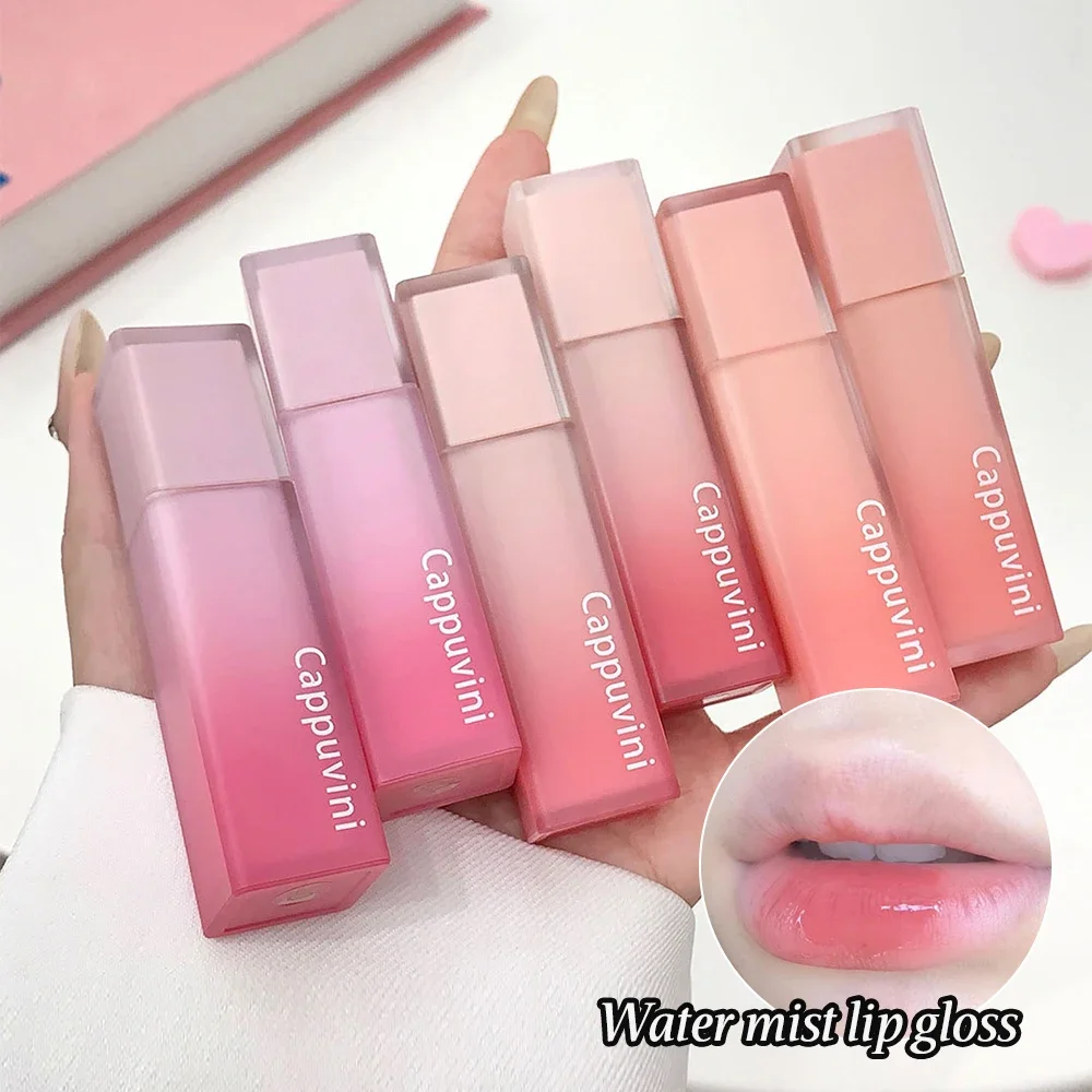 

Nude Water Mist Lip Glaze Matte Velvet White Lip Gloss Long-lasting Lipstick