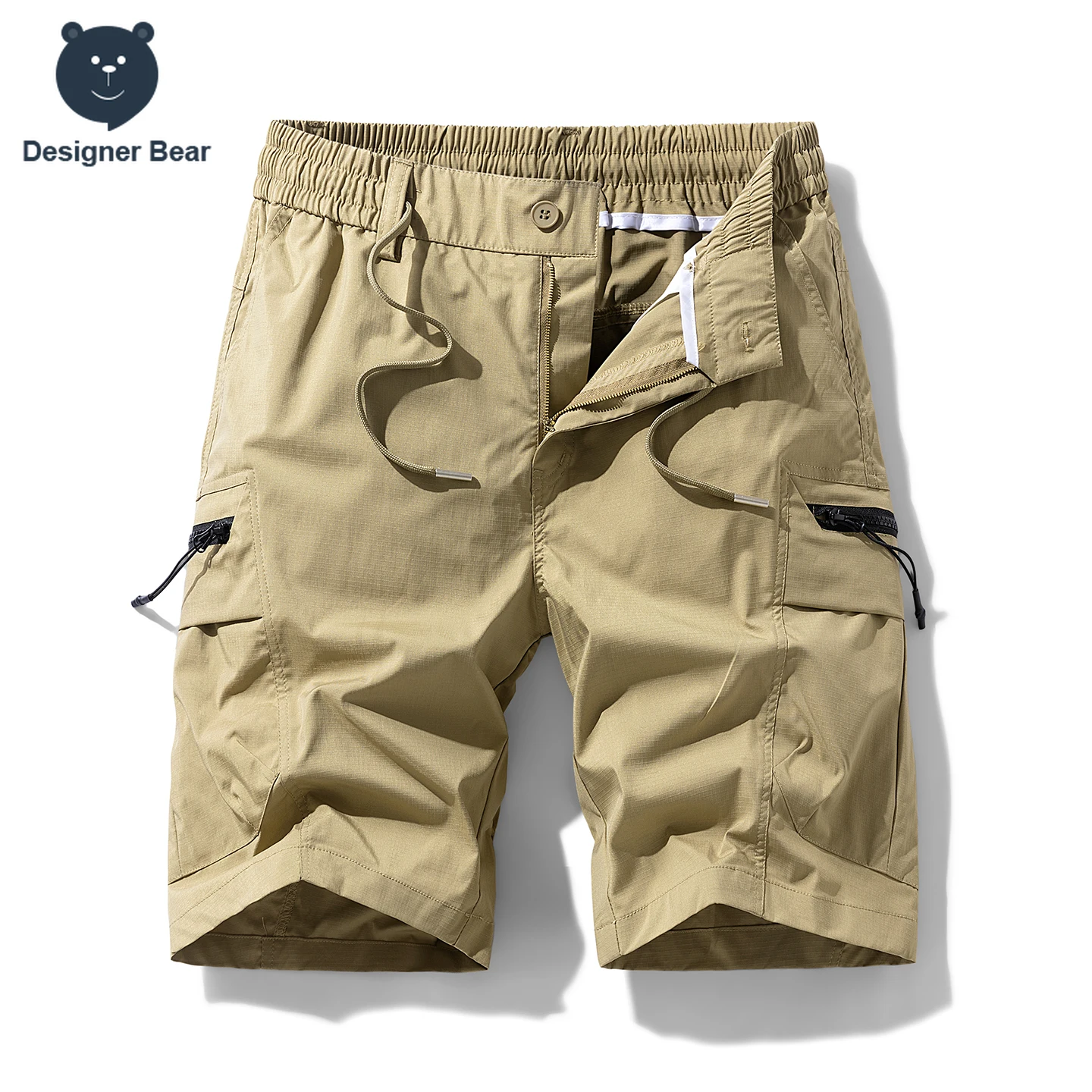 Brand Clothing Men's Baggy Cargo Shorts Multi-Pocket Work Bermuda Board Shorts Summer Thin Casual Streetwear Short Pants Male