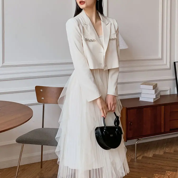 

Женский летний костюм оверсайз, оранжевый карьерный полупрозрачный костюм, последние лацканы, серебристый, глянцевый, обтягивающий пояс, отложный костюм