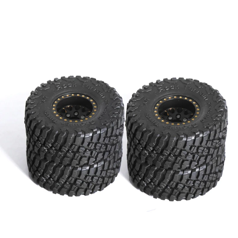 Cerchioni e ruote RC Full Brass 1.0 Beadlock per 1/18 1/24 Trx4m SCX24 FCX24 RC Crawler Car, 4 pezzi