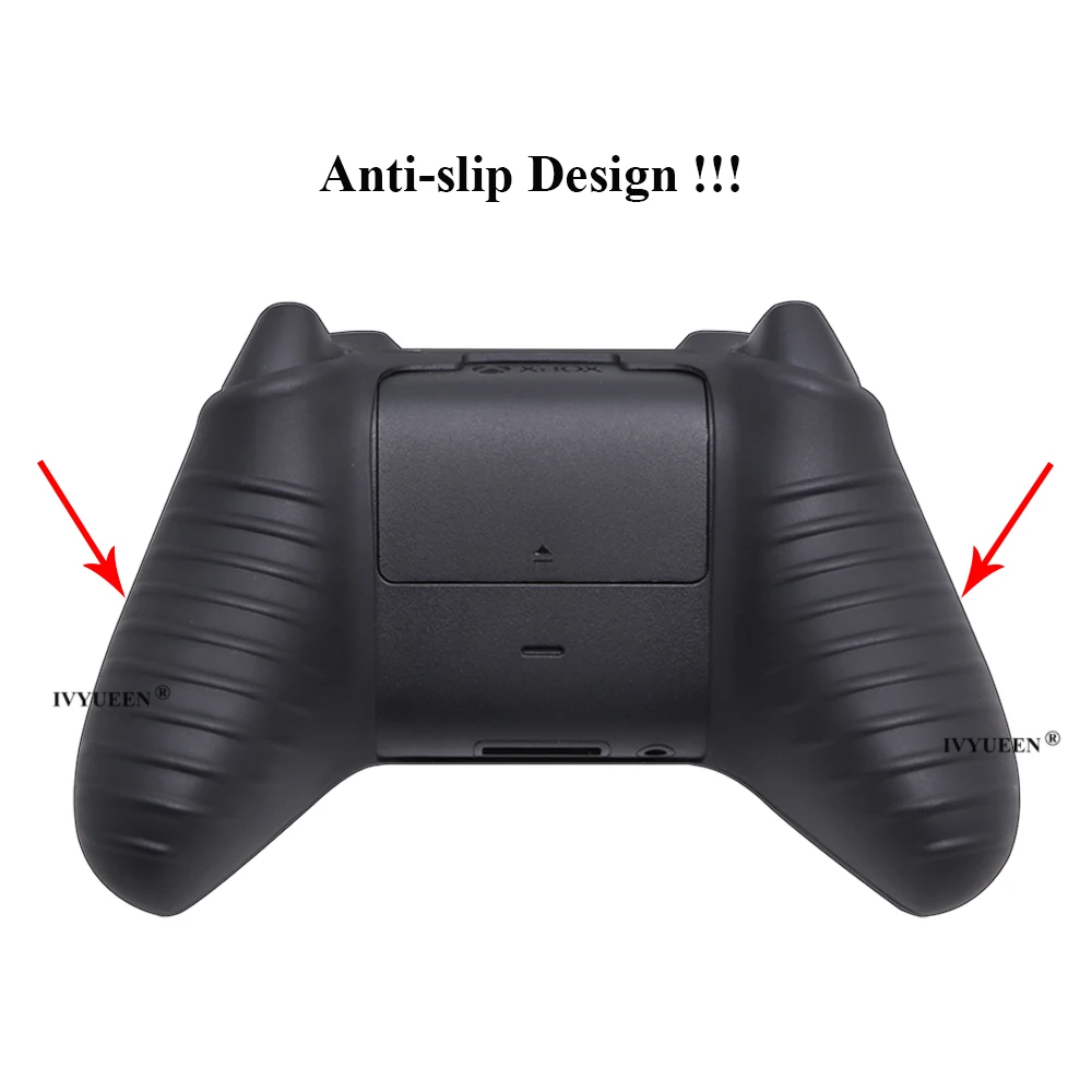 جلد سيليكون واقي مضاد للانزلاق من IVYUEEN لسلسلة XBox X S Core حافظة عنكبوت لوحدة التحكم اللاسلكية مع قبضة عصا الإبهام التناظرية