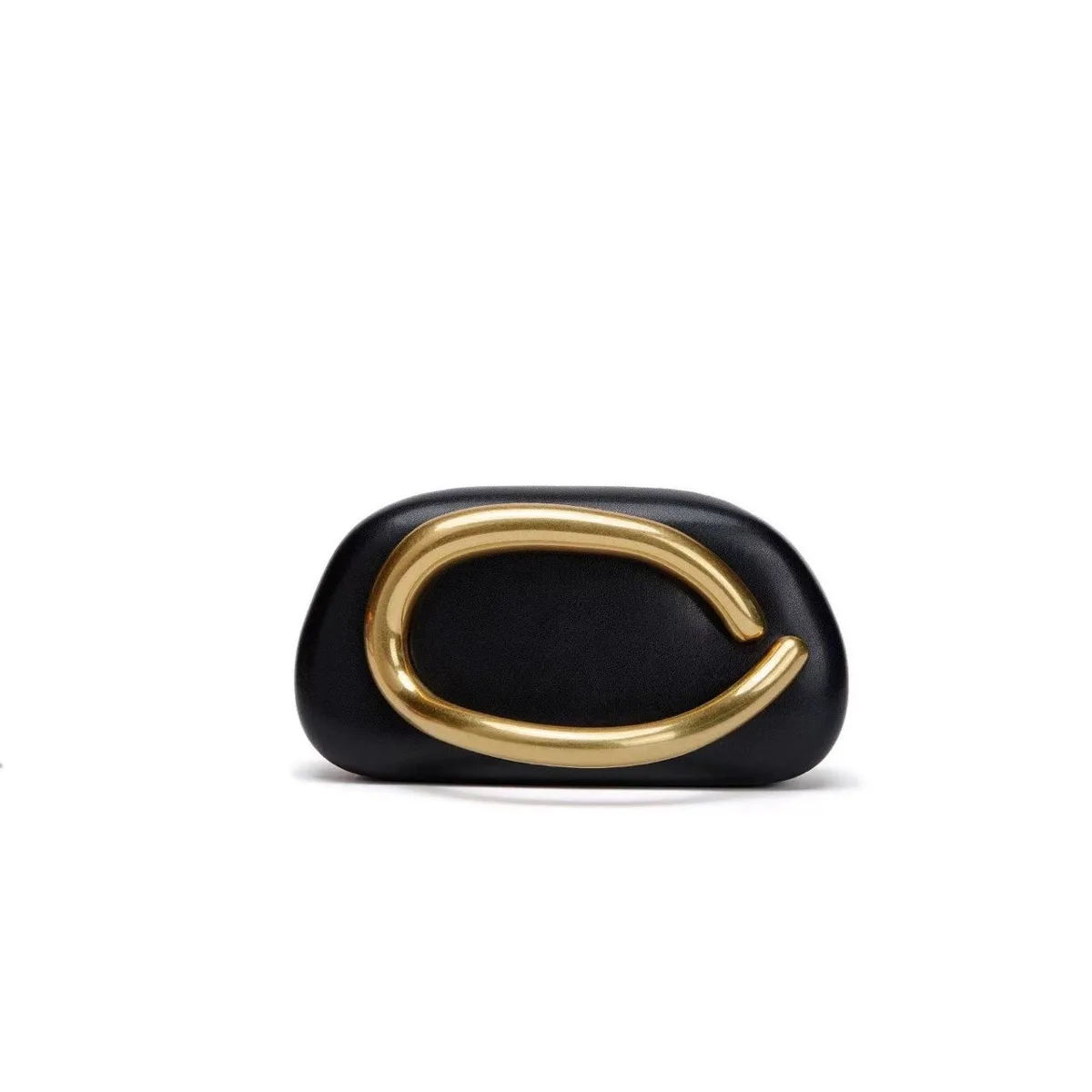 

1PC 2025 New Women's Stylish PU Clutch Bag - Eye - Catching Metal Accent Wristlet for Evening Gown & Formal Event Fashion Ladies