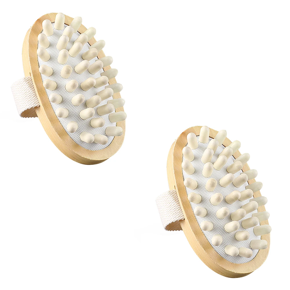 

2Pcs Wood Back Cleaning Scrubber Body Scrubber Shower Cleaning Tool Bath Back Shower Brush Bath Brush Gift