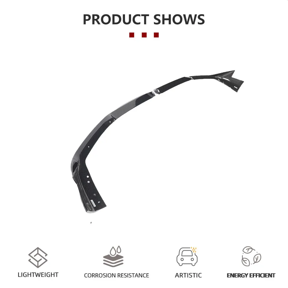 

Dry Carbon Car Front Bumper Lip Spoiler for BMW X6M F96 Pre-LCI 2020-2022 Front Racing Front Lip Chin Apron Protector Guard