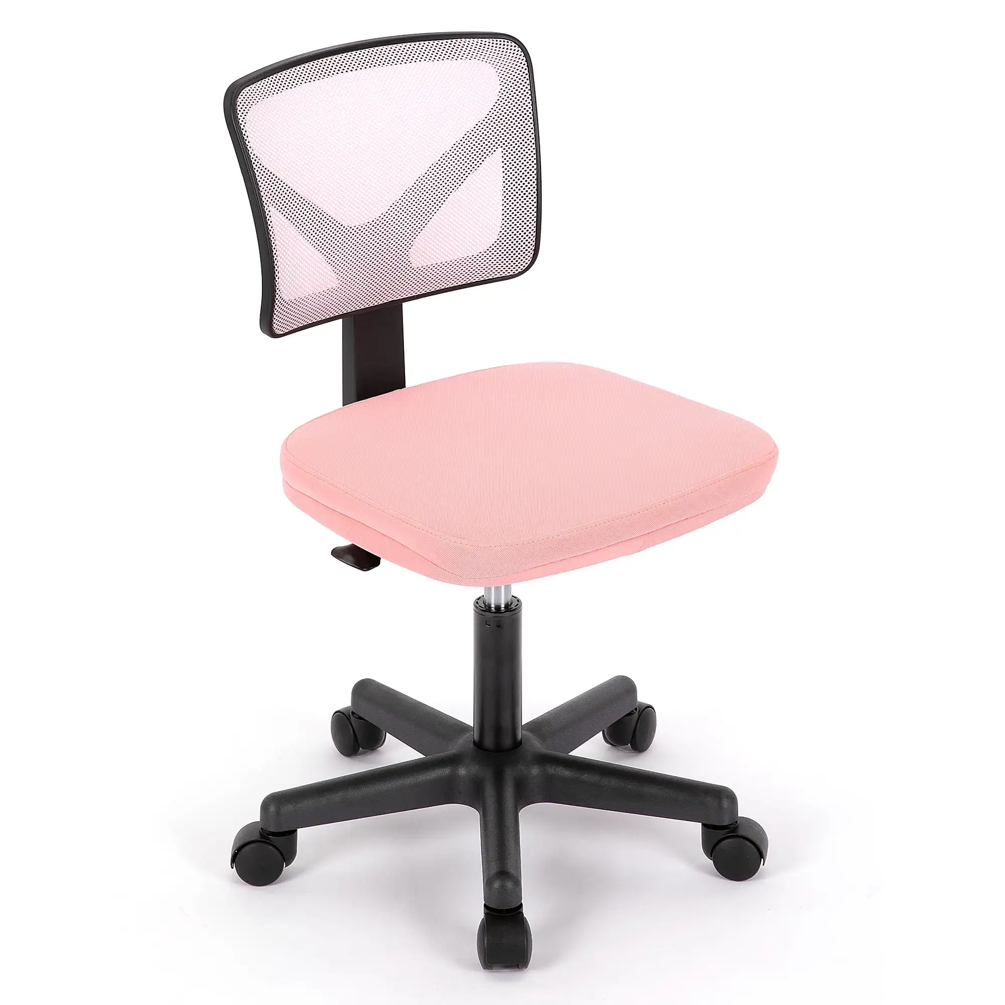 

Mesh Task Chair with Padded Seat for Home Office, Pink