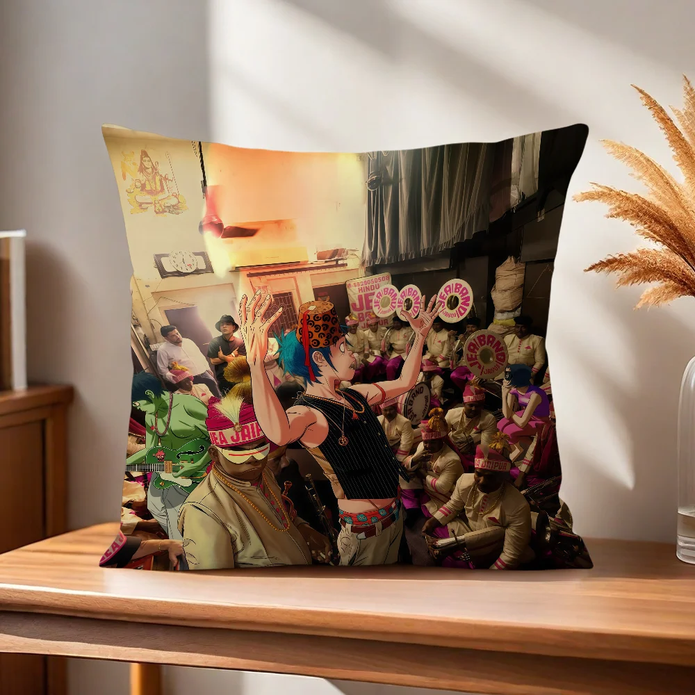 Gorillaz The Mountain Kissenbezug, Kissenbezug für Zuhause, Sofa, Wohnzimmer, Büro, Café, Auto, Kissenbezug – Detail 9