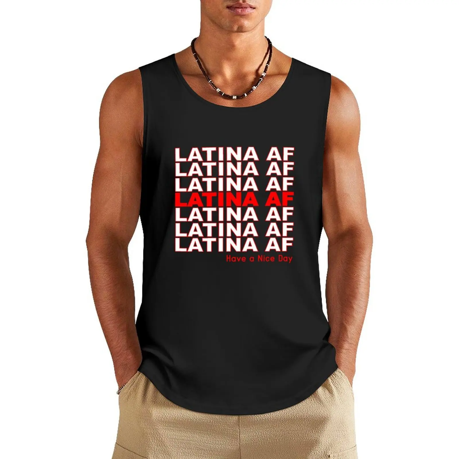 

Latina AF Tank Top Vest male Men's t shirt