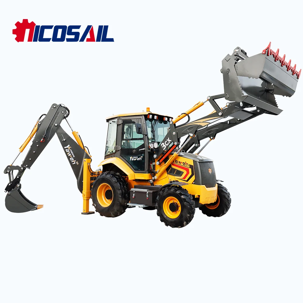 

Hot selling front wheel backhoe loader small wheel loader diesel high-efficiency large capacity loader