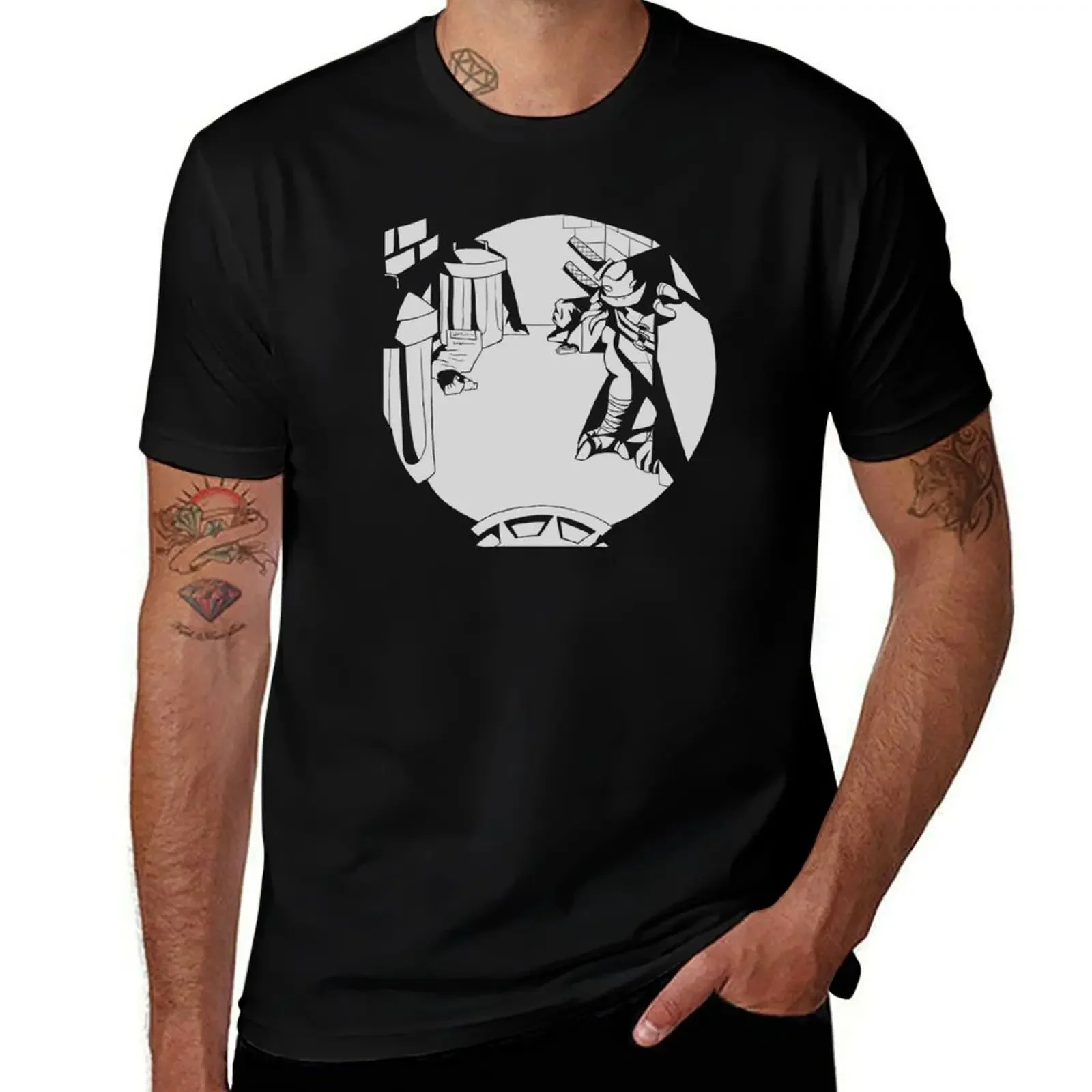 Camiseta Shadows, ropa kawaii de diseñador de lujo, camisetas grandes y altas para hombres